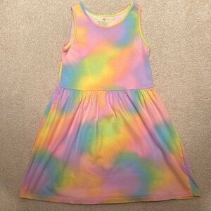 Colorful Tie-Dye Kids Dress